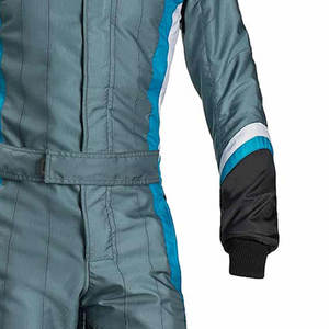 Combinaison de karting respirante personnalisée pour pilotes de course Fabricant OEM % Polyester ignifuge Style FIA Disponible en gros - Product Image 4