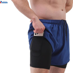 Shorts de sport 2 en 1 avec doublure plus longue, shorts personnalisés pour hommes, shorts de course, entraînement en plein air, short de sport pour hommes avec poche - Product Image 2