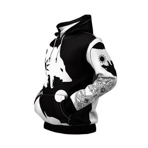 Sudadera con capucha de algodón y poliéster con logotipo personalizado, sublimación, ropa de pareja, Sudadera con capucha de impresión completa de gran tamaño para hombres de alta calidad - Product Image 3