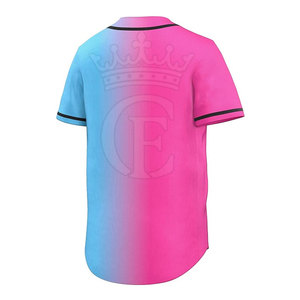 เสื้อเจอร์ซีย์เบสบอลติดกระดุมเสื้อเจอร์ซีย์สีทึบผลิตจากปากีสถาน - Product Image 3