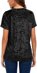 Camisas de Hombre al por Mayor, Color Negro, Terciopelo Liso, Transpirable, Manga Larga, Sin Cuello, Invierno, Alta Calidad, Personaliza Tu Propio Diseño - Product Image 5