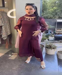 Salwar kameez indien pakistanais prêt à l'emploi costume en coton pour femmes cousu robes de femme élégantes - Product Image 4