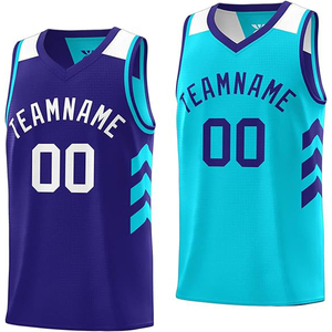 Maillot de basket-ball de qualité OEM, imprimé lumineux, dernier design, nouveau style, confortable, pour hommes adultes, uniformes de basket-ball antibactériens - Product Image 3