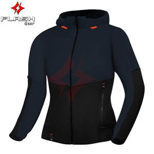 Sweat à capuche zippé unisexe pour moto, veste de motard, doux, chaud, respirant, polaire pour la conduite, vêtement décontracté à manches longues, toutes saisons, FLASH GEAR - Product Image 2