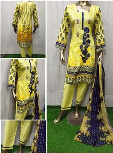 Pakistani Salwar Kameez Ready Made 2024 Ready Made Salwar Kameez Ladies Ready Made Embroidered Lawn / Cotton Suits - Product Image 3