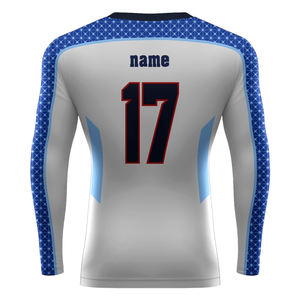 Rashguard à manches longues pour homme adulte de haute qualité, personnalisé, MMA, écologique, séchage rapide, respirant, anti-UV, en spandex/polyester - Product Image 5