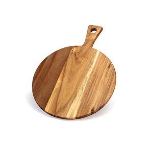 Tabla de cortar de cocina de madera de forma redonda antigua con mango, gran oferta, nuevo diseño, utensilios de cocina, tabla de cortar de madera, exportador - Product Image 1