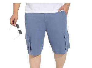 low price casual gym short pants man's sports Summer Men Fashion Shorts Streetwear Double <b>Layer</b> silky Shorts - Product Image 3