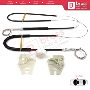 BWR488 Kit de reparación de regulador de ventana puerta delantera derecha para 3 Series E46 1998-2001 4/5 puerta pre-facelift 51337020660 - Product Image 6