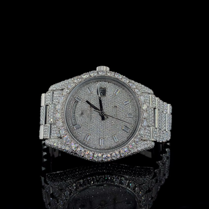 Reloj de Diamantes Moissanite Elegante, de Buena Calidad, Estilo Hip Hop Urbano, Disponible para Compras al por Mayor desde India - Product Image 5