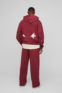 ชุดวอร์มผ้าฝ้าย100% กรดกางเกงขาบานและมีฮู้ด400 GSM ชุดวอร์มไซส์ใหญ่สำหรับฤดูหนาว - Product Image 3