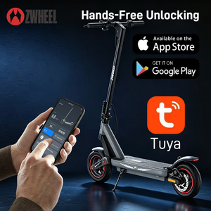 Almacén en EE. UU. - Scooter Eléctrico Plegable de Largo Alcance para Adultos, con Batería de Litio de 36V 10Ah, Resistente al Agua, Controlado por Aplicación, 40KM/H - Product Image 4