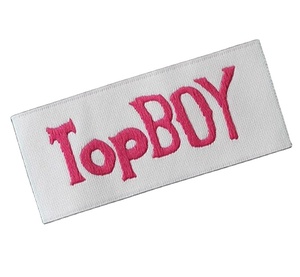 Etiquetas Tejidas Personalizadas OEM para Ropa, Etiquetas con Logotipo, Etiquetas de Damasco y Satén para Prendas, Etiquetas de Marca de Alta Densidad, Fabricante - Product Image 1