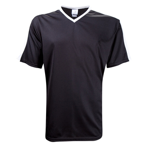 <b>Black</b> Sports Jersey <b>White</b> Collar Polyester Soccer Training Shirt Moisture Wicking Athletic Fit Custom <b>Football</b> Shirts - Product Image 3