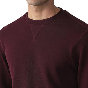 Vente en gros poids normal pour hommes de haute qualité pull-over sweat-shirt personnalisé polyester/coton col rond nouveauté imprimé teint uni - Product Image 6