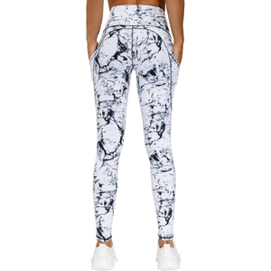 Women's High Quality Sublimation Printed Athletic Compression Leggings Elastic Waist High Breathable Stretch Quick Dry - Product Image 3