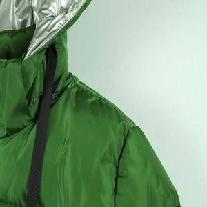 Chaqueta de invierno impermeable para hombre de estilo callejero, chaqueta acolchada con cremallera de poliéster de nailon con capucha y bolsillos, Material de talla XS de 500g - Product Image 2