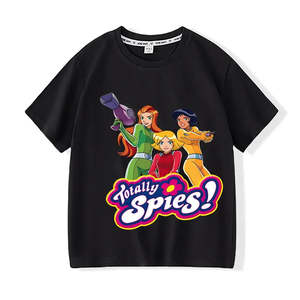 T-shirt décontracté pour garçon Totally Spies, tissu compressé avec technique d'impression, manches courtes, grandes tailles disponibles - Product Image 3