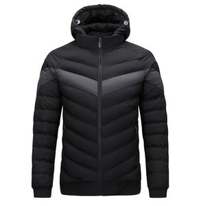 Doudounes d'hiver personnalisées pour hommes, vêtements d'extérieur matelassés, imperméables, chauds et légers, OEM ODM, vente en gros - Product Image 1