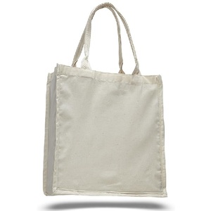 Eco Friendly <b>Machine</b> Washable Custom Thickened 100% Cotton GOTS Certified With Zipper Gentle Woman Large Capacity for Groceries - Product Image 4