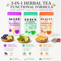 Thé minceur aux herbes à marque privée, cure détox de 14 jours, OEM ODM, emballage personnalisé