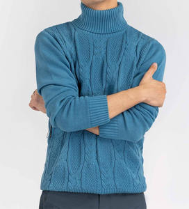 Sudadera de Hombre Ajustada de Diseño Personalizado, Nueva, Elegante, de Manga Larga, Transpirable, de Algodón, Tejida a Mano con Servicio OEM - Product Image 4