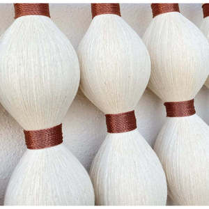 Arte de Pared Bohemio Hecho a Mano con Fibra, Textil Moderno Abstracto, Macramé Tejido, CDICE TCNICA MIXTA, Decoración de Pared para Pasillo - Product Image 3