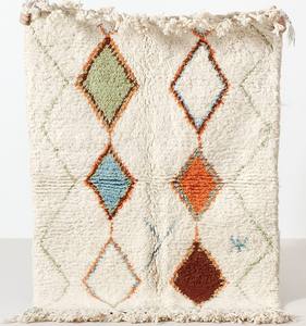 Auténtica alfombra marroquí Beni Ourain hecha a mano 100% lana de gran tamaño alfombra gruesa para sala de estar estilo Azilal Tapis - Product Image 4