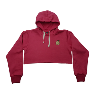 Sudadera con capucha recortada de algodón 100% de peso pesado para mujer, sudadera de gran tamaño amigable con el invierno, cuello con capucha y logotipo bordado en el pecho personalizado - Product Image 4