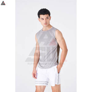 บริการ OEM เสื้อกล้ามผู้ชายคุณภาพสูงสำหรับฤดูร้อน ผลิตจากผ้าฝ้าย/ใยไผ่ ถักทออย่างดี ระบายอากาศได้ดี สวมใส่สบาย คอกลม ไซส์ใหญ่พิเศษ น้ำหนัก 220 กรัม ปรับแต่งได้ - Product Image 2