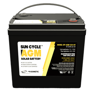 แบตเตอรี่โซลาร์เซลล์แบบปิดผนึก AGM Go Power 6V 224Ah สำหรับระบบโทรคมนาคมและแผงโซลาร์เซลล์ - Product Image 1