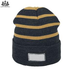 Gorro de Lana de Alta Calidad, Color Sólido, Diseño Jacquard a Rayas, Transpirable, Impermeable, Ajustable - Product Image 2