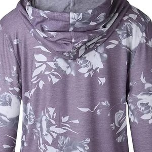 Sudadera con capucha de sublimación para mujer con etiqueta privada personalizada Sudaderas con capucha de sublimación ligeras de estilo único para mujer en color sólido - Product Image 4