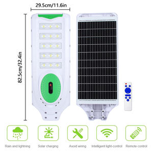 Lámpara <span class=keywords><strong>Solar</strong></span> de Calle de Alta Luminosidad de 300W 400W 500W para Exteriores, Lámpara LED Impermeable IP66 con Sensor de Radar y Control Remoto - Product Image 5