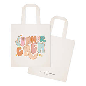 Summer Crew Cotton Canvas Tote Bag Comfortable and Stylish for Everyday Use - Product Image 2