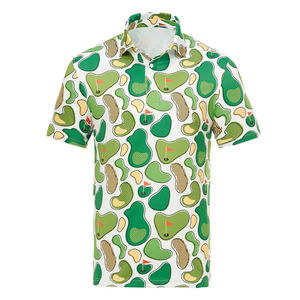 Broderie LogoT-Shirts Polo de golf uni T-shirts Hommes Chemise de golf imprimée par sublimation - Product Image 4