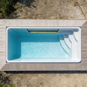 Piscina Exterior Grande con Ventana de Acrílico Transparente, Piscina Elevada con Marco - Product Image 1