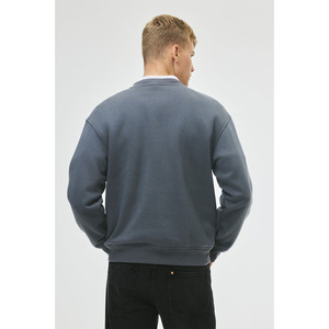 Sweat-shirt à capuche brodé de haute qualité pour homme, logo personnalisé, 100% coton, vintage, hiver, écologique, streetwear - Product Image 5