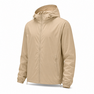 Chaqueta Cortavientos con Capucha Personalizada para Hombre, de Poliéster Ligero, Resistente al Agua, para Viajes al Aire Libre, Casual, OEM, ODM, Marca Privada, Venta al Por Mayor - Product Image 3