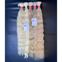 Cheveux humains vierges indiens de haute qualité 613, cuticules alignées, blonds, pour perruque Lace Front, Remy, naturels, lisses, ondulés, en vrac