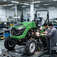60PK 4WD boomgaardtractor - All-in-one machine voor onkruidbestrijding, graven en diepgaande bemesting van fruitbomen - Volledig beheer