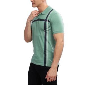 Camiseta Polo de algodón 100% para hombre con solapa clásica de dos botones, Jersey transpirable para oficina y ropa de fin de semana, patrón estampado - Product Image 3