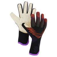 Guantes de portero de fútbol profesional personalizados 2025 con látex tejido corte negativo guantes de protección de dedos duraderos portero