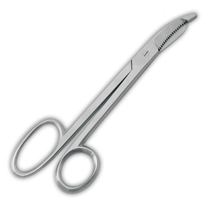 Tijeras de vendaje 24cm Instrumentos quirúrgicos ortopédicos Patrón pesado Tijeras dentadas de acero inoxidable - Product Image 1