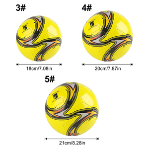 1PC A Size 3,4,5 Cyclone <b>Football</b>, Soft Inflatable Yellow Soccer Ball, Suitable for Training and Match Play - Product Image 5