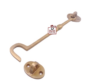 Gancho de cabina de hierro fundido y cerradura de pestillo de ojo Accesorios de hardware Los ganchos de cabina se utilizan para puertas internas o externas abren el armario - Product Image 6