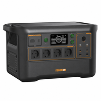 Station d'alimentation portable 3072Wh 3600W avec batterie LiFePO4, générateur à onde sinusoïdale pure, contrôle via application WiFi et Bluetooth, pour usage extérieur et de secours