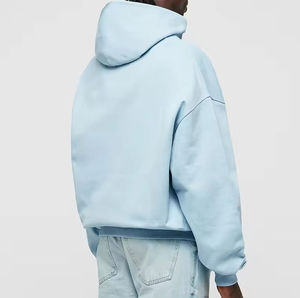 Sweats à capuche à fermeture éclair vierges lourds Sweat à capuche brodé personnalisé en molleton de coton de haute qualité Zip up basics coton mélangé - Product Image 5