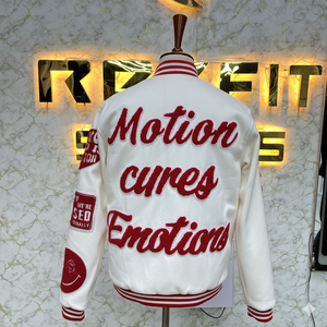 Veste pour homme en laine et soie brodée de haute qualité avec fermeture à boutons recouverts, vestes universitaires, vestes de lettreman - Product Image 2