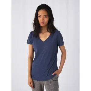 T-shirt promotionnel personnalisé en tissu mélangé pour femmes, idéal pour le merchandising - Product Image 1